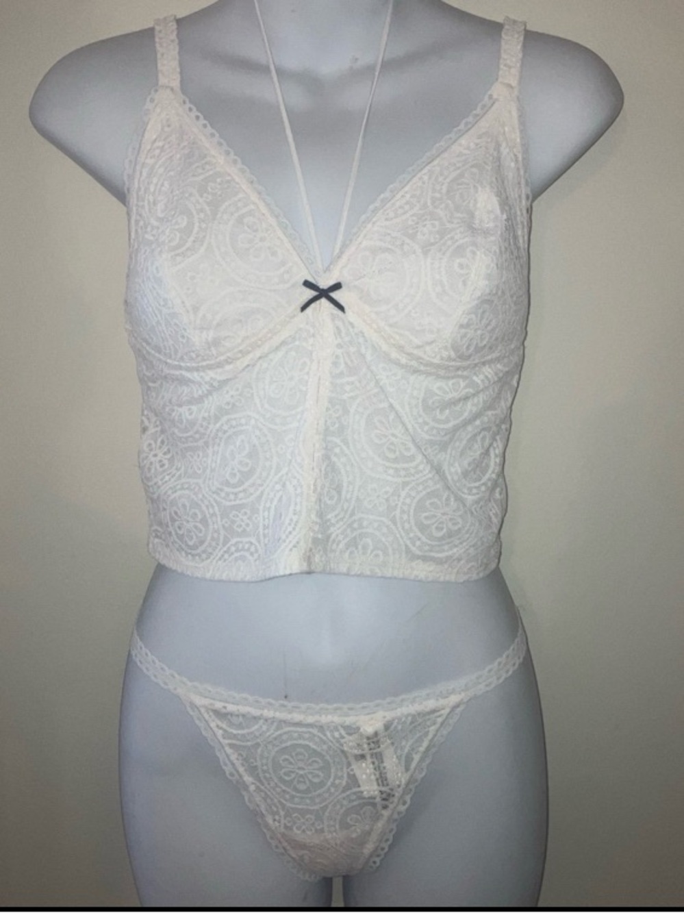 Longline Bralette and panties Set of 3